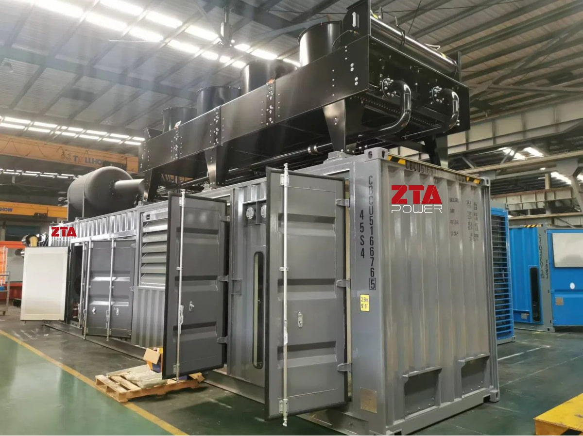 Silent Generator Set With Horizontal Radiator 